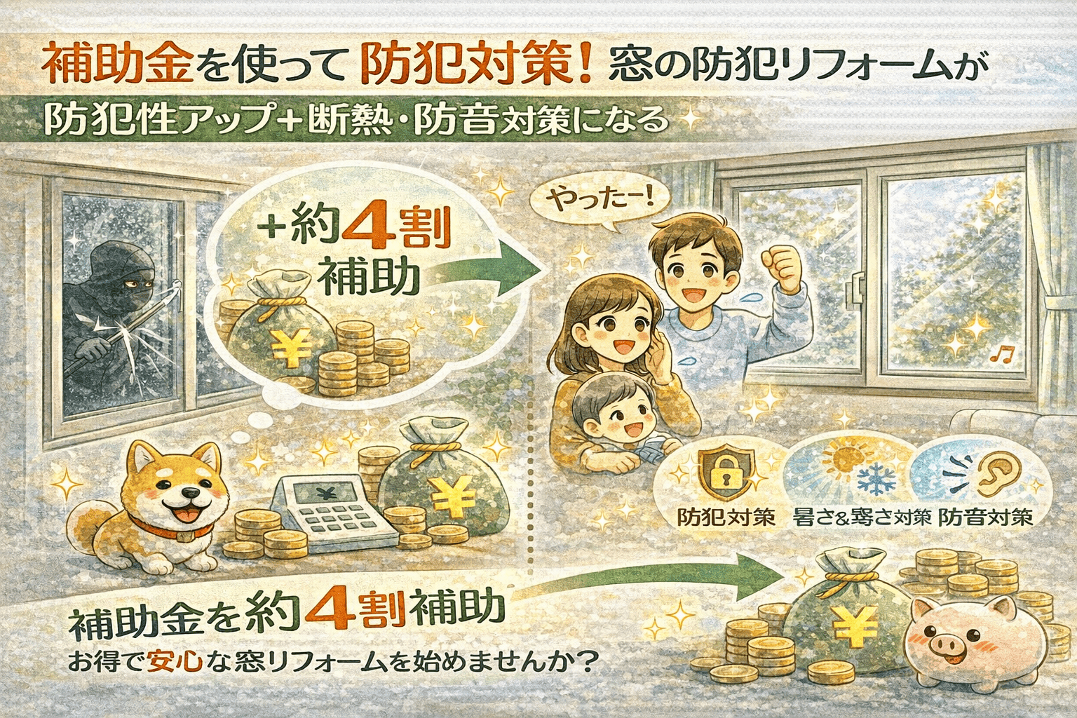 補助金を活用して防音対策!窓リフォームでできる騒音ストレスの解消方法【ゼネラルサンホーム】 ゼネラルサンホームのブログ 写真6