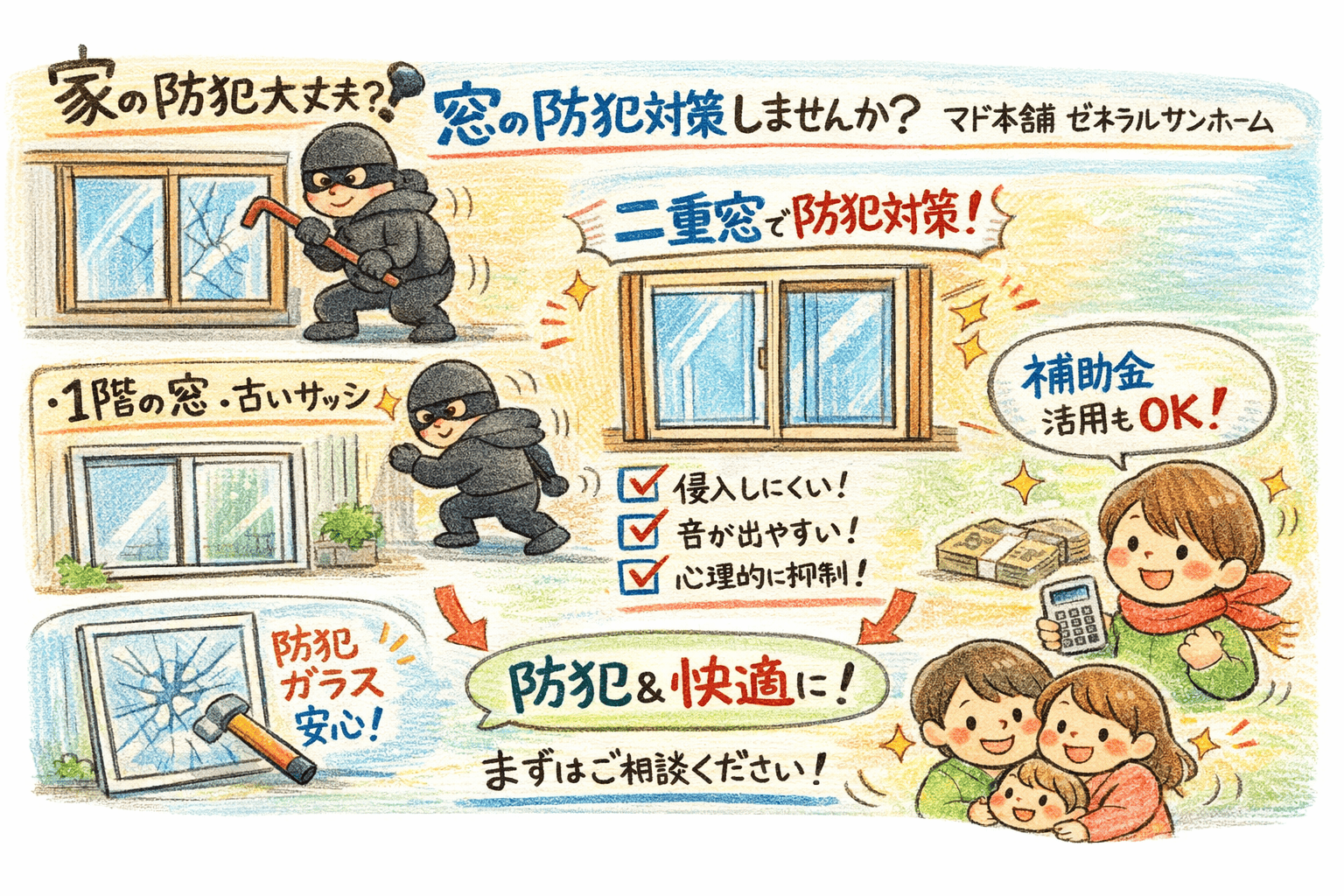 先進的窓リノベ補助金2026を徹底解説!昨年との違いと今おすすめできる窓リフォームとは? ゼネラルサンホームのブログ 写真4