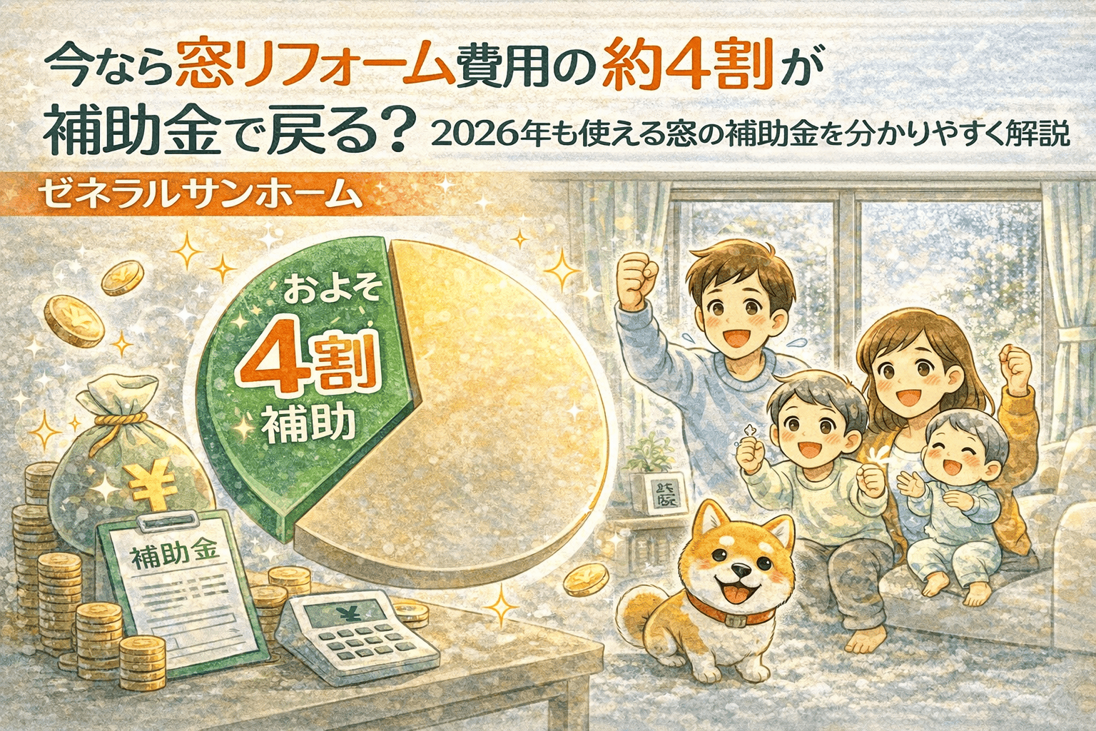 【2026年窓リフォーム補助金】今日は少し暖かい？でも今が補助金チャンス！【ゼネラルサンホーム】 ゼネラルサンホームのブログ 写真3