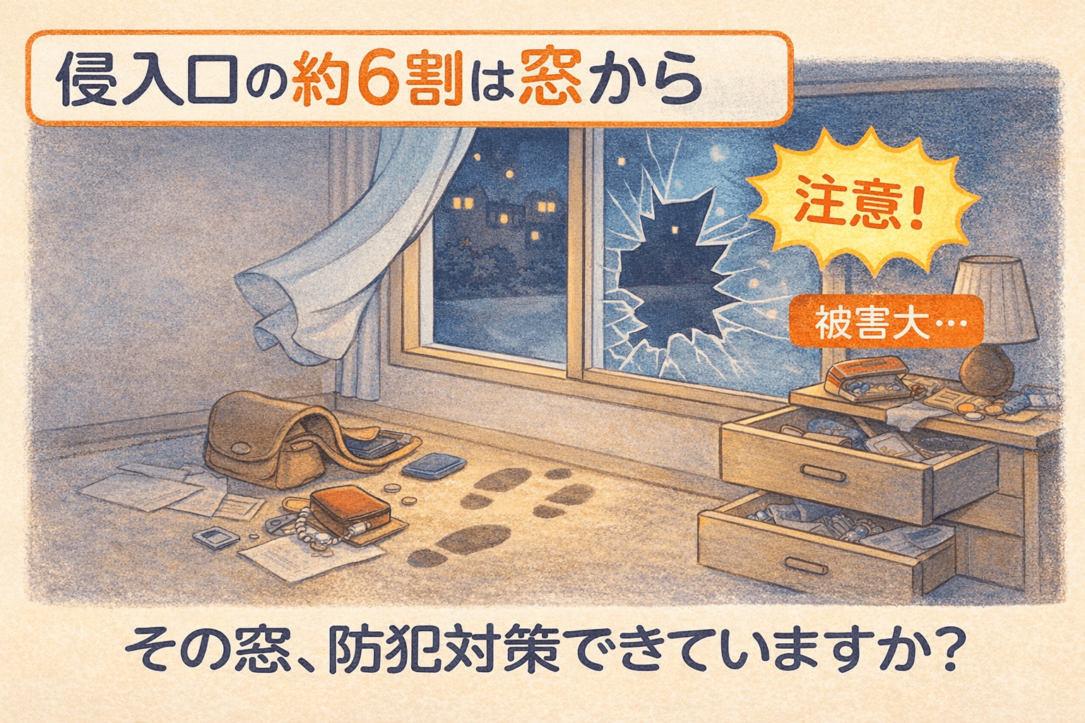 窓からの侵入を防ぐには?今すぐ見直したい住宅の防犯対策【ゼネラルサンホーム】 ゼネラルサンホームのブログ 写真2
