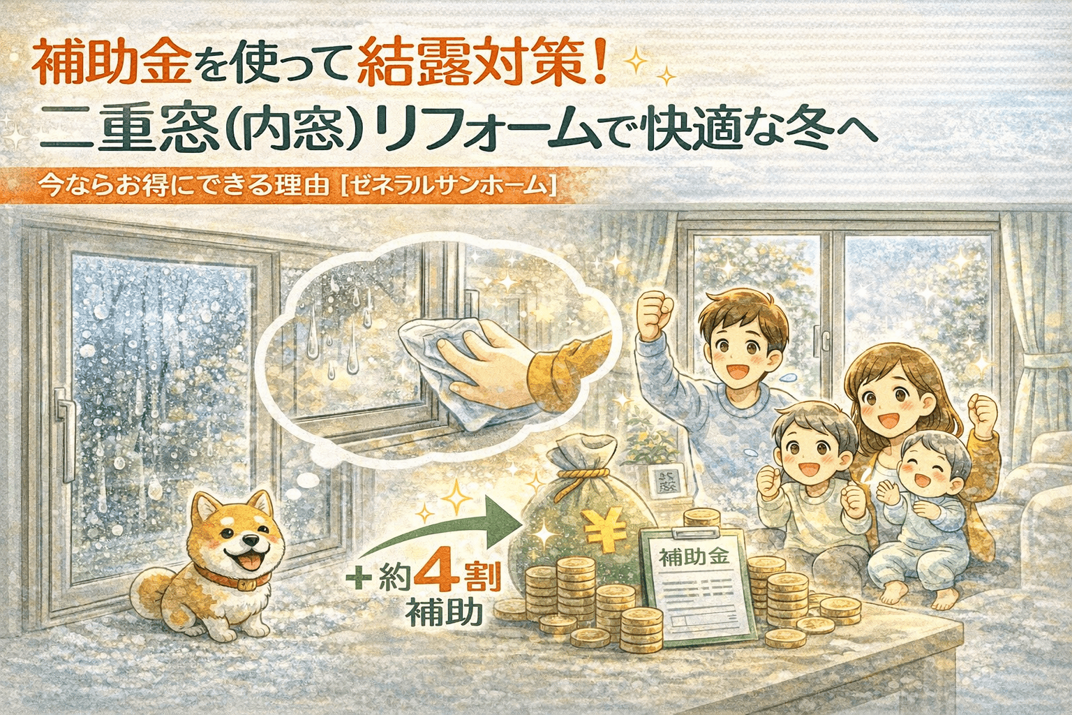 寒さが年々つらく感じる理由は？今すぐ見直したい窓からの寒さ対策【ゼネラルサンホーム】 ゼネラルサンホームのブログ 写真4