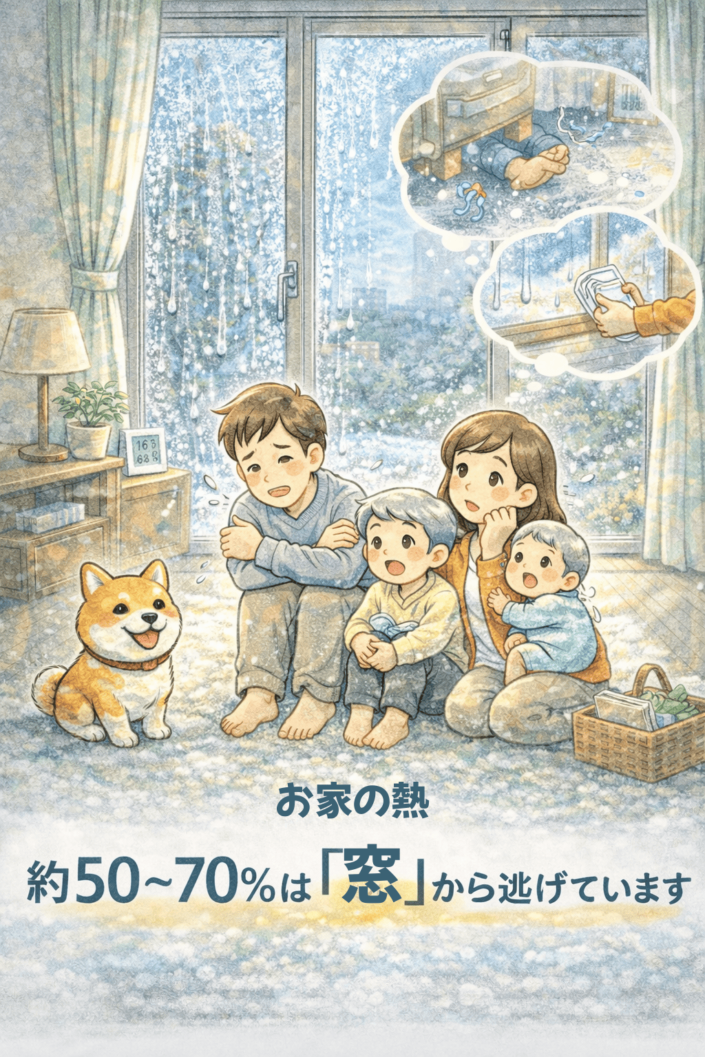 寒さが年々つらく感じる理由は？今すぐ見直したい窓からの寒さ対策【ゼネラルサンホーム】 ゼネラルサンホームのブログ 写真2
