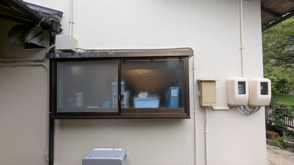 出雲トーヨー住器のテラス屋根を取付けましたの施工前の写真1