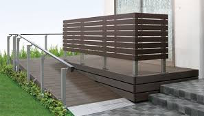 出雲トーヨー住器の人工木のデッキを取付しましたの施工後の写真2