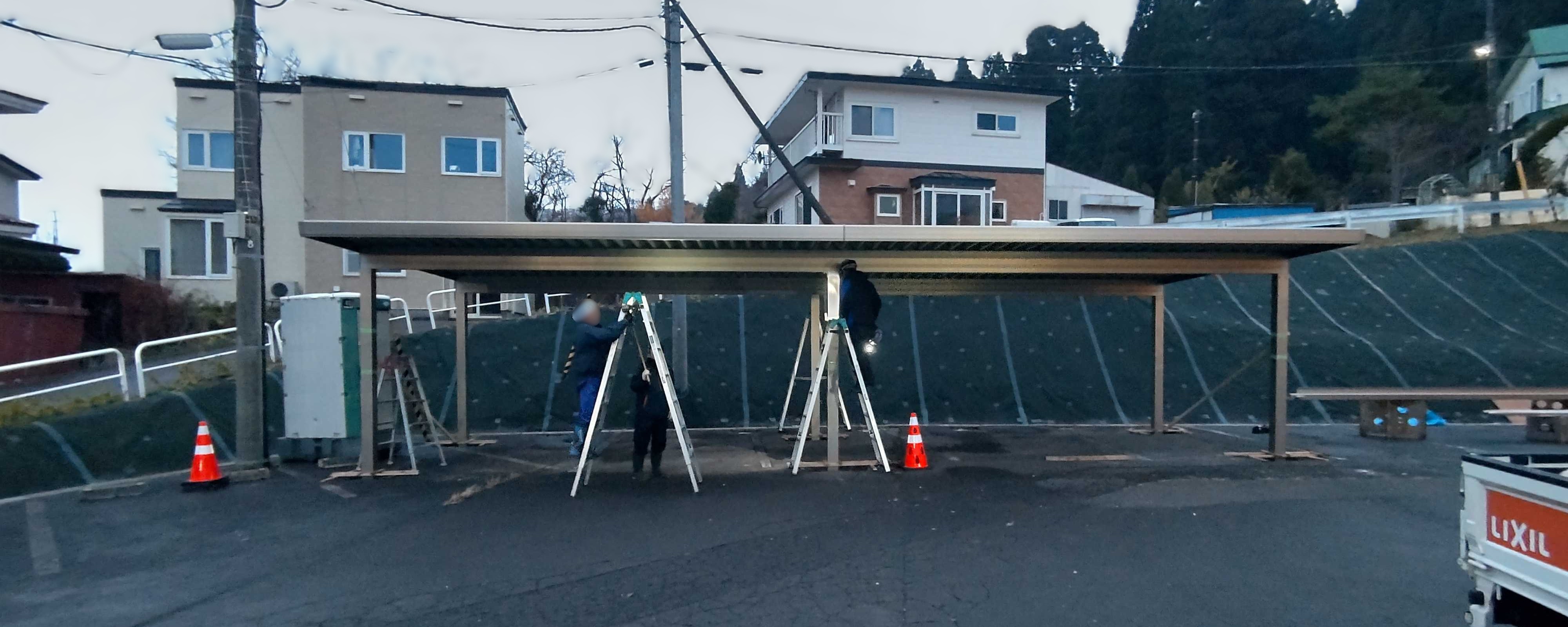 小玉硝子の快適な駐車スペースへ！カーポート施工のすすめの施工事例詳細写真7