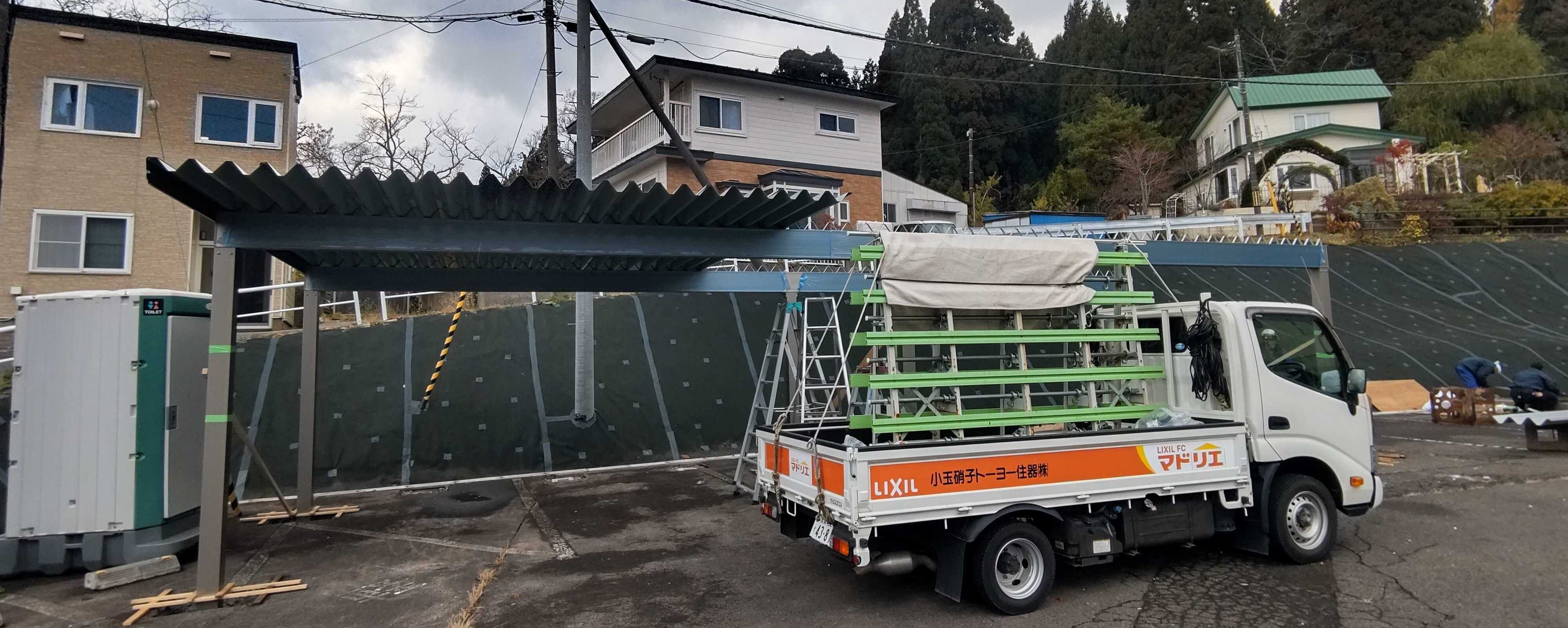 小玉硝子の快適な駐車スペースへ！カーポート施工のすすめの施工事例詳細写真6