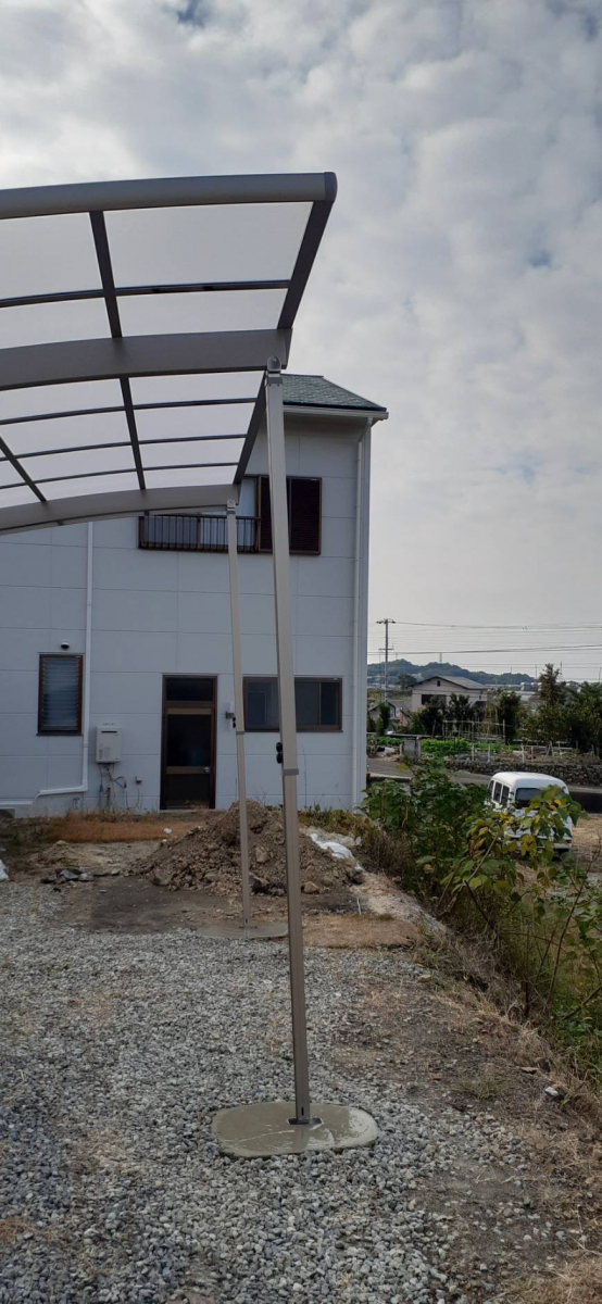 花光リフォームのカーポート工事　日高川町の施工後の写真1