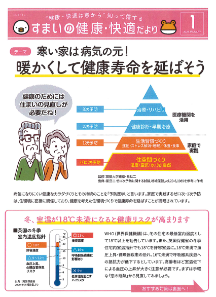 すまいの健康・快適だより　1月 東京石原トーヨー住器のブログ 写真1