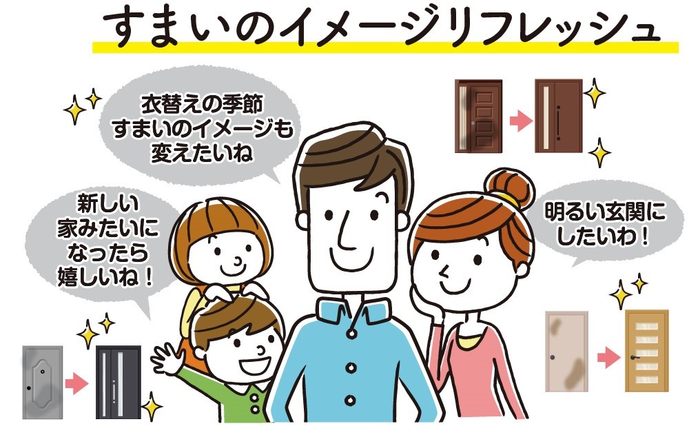 大平トーヨー住器の【小山市】玄関ドア改修でお悩みもスッキリ解消！！の施工事例詳細写真1