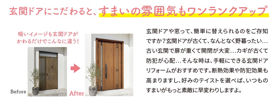 大平トーヨー住器の【リシェント】玄関ドアをお好みのデザインに交換！の施工事例詳細写真3