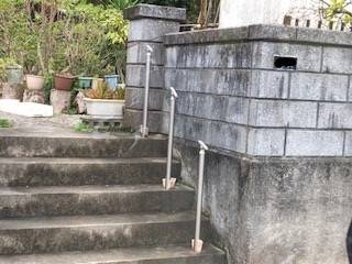 松本トーヨー住器の愛南町　手摺工事の施工前の写真2