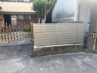 松本トーヨー住器の愛南町、フェンス工事、補助金活用の施工後の写真3