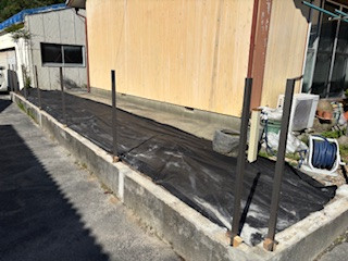 松本トーヨー住器の愛南町、フェンス工事、補助金活用の施工前の写真3