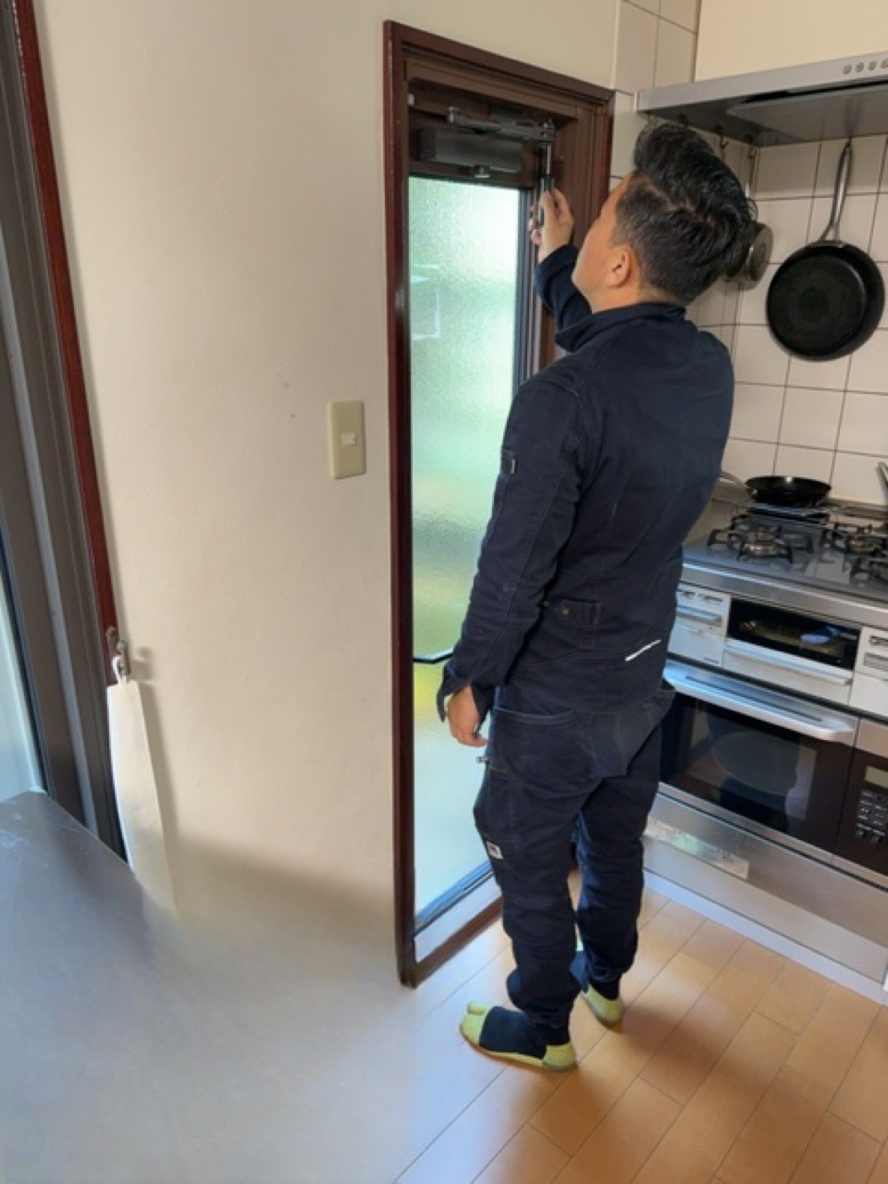 MADOORの【世田谷区】キッチンの勝手口ドアを高断熱に🔥（勝手口ドアリシェント）の施工事例詳細写真1