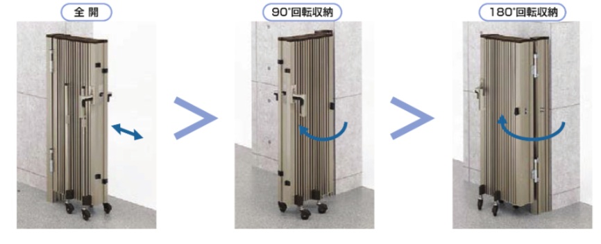 MADOORの【横浜市鶴見区】両開閉仕様なら左右どちらからでも開閉OK（伸縮門扉アルシャインⅡ）の施工事例詳細写真3