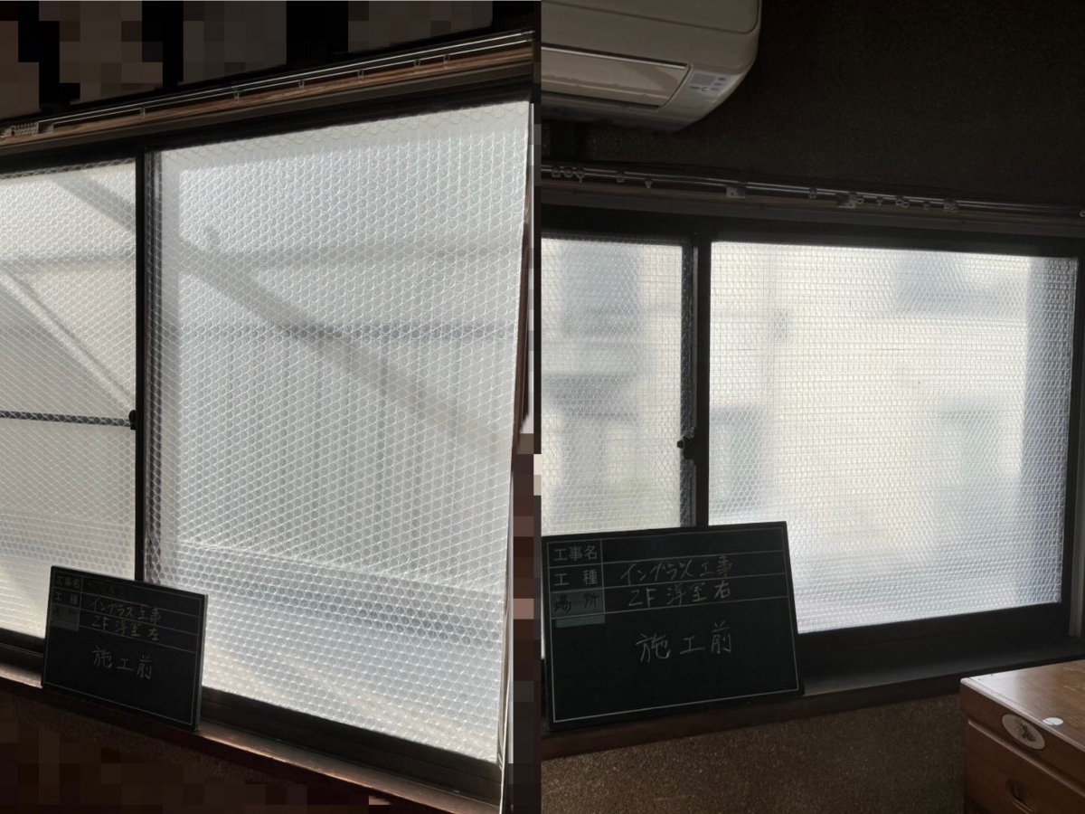 MADOORの【横浜市神奈川区】２階もお願いします！とのご依頼いただきました（内窓インプラス）の施工前の写真3