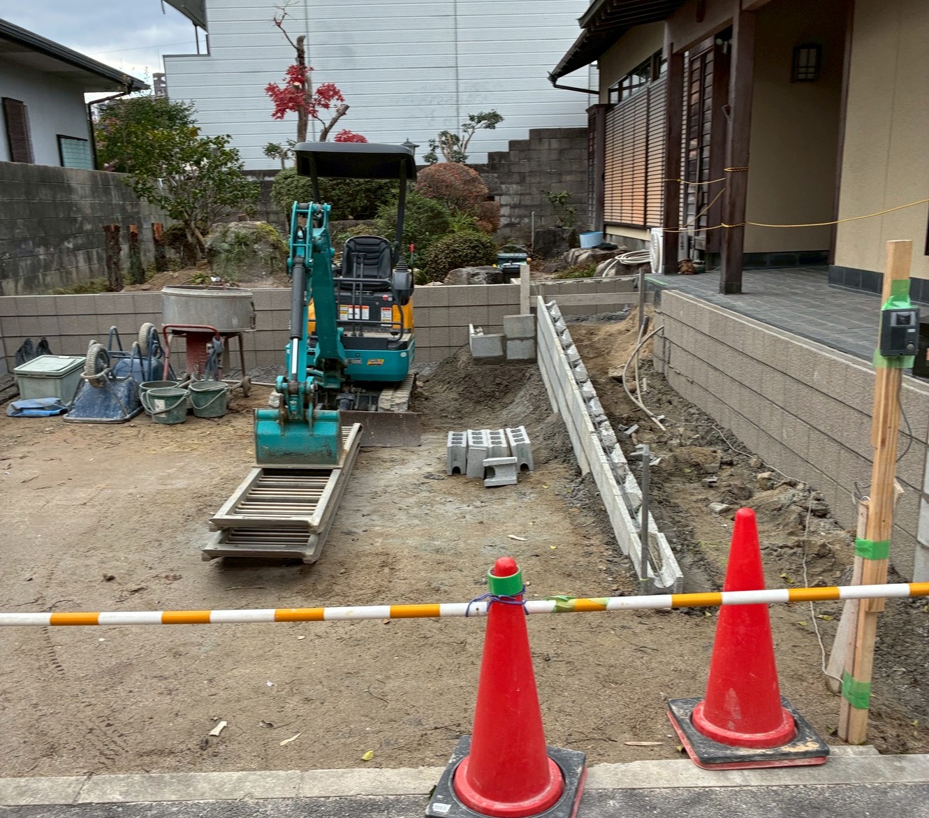 上廣トーヨー住器 E＆Rプロの利便性をとことん追求★スロープで安心安全★駐車場拡張リフォーム【福岡市南区】の施工事例詳細写真6