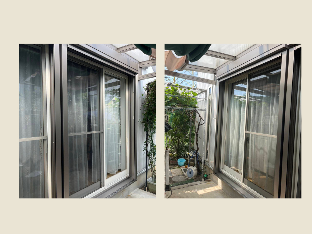 上廣トーヨー住器 E＆Rプロの台風が来る前に！安心＆防犯　電動で楽々★　後付けリフォームシャッター　糟屋郡志免町の施工後の写真2
