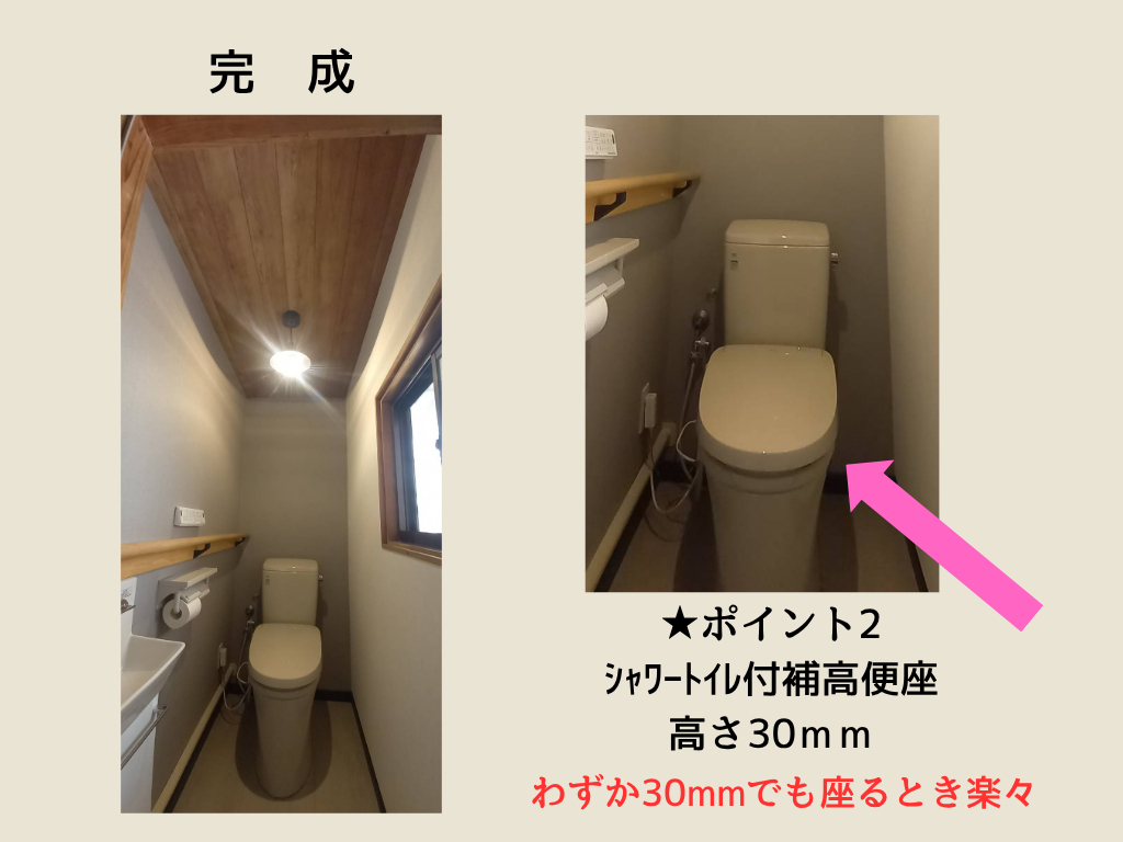 上廣トーヨー住器 E&Rプロのやさしさあふれるトイレリフォーム 実用的でおしゃれ空間 大野城市の施工後の写真2