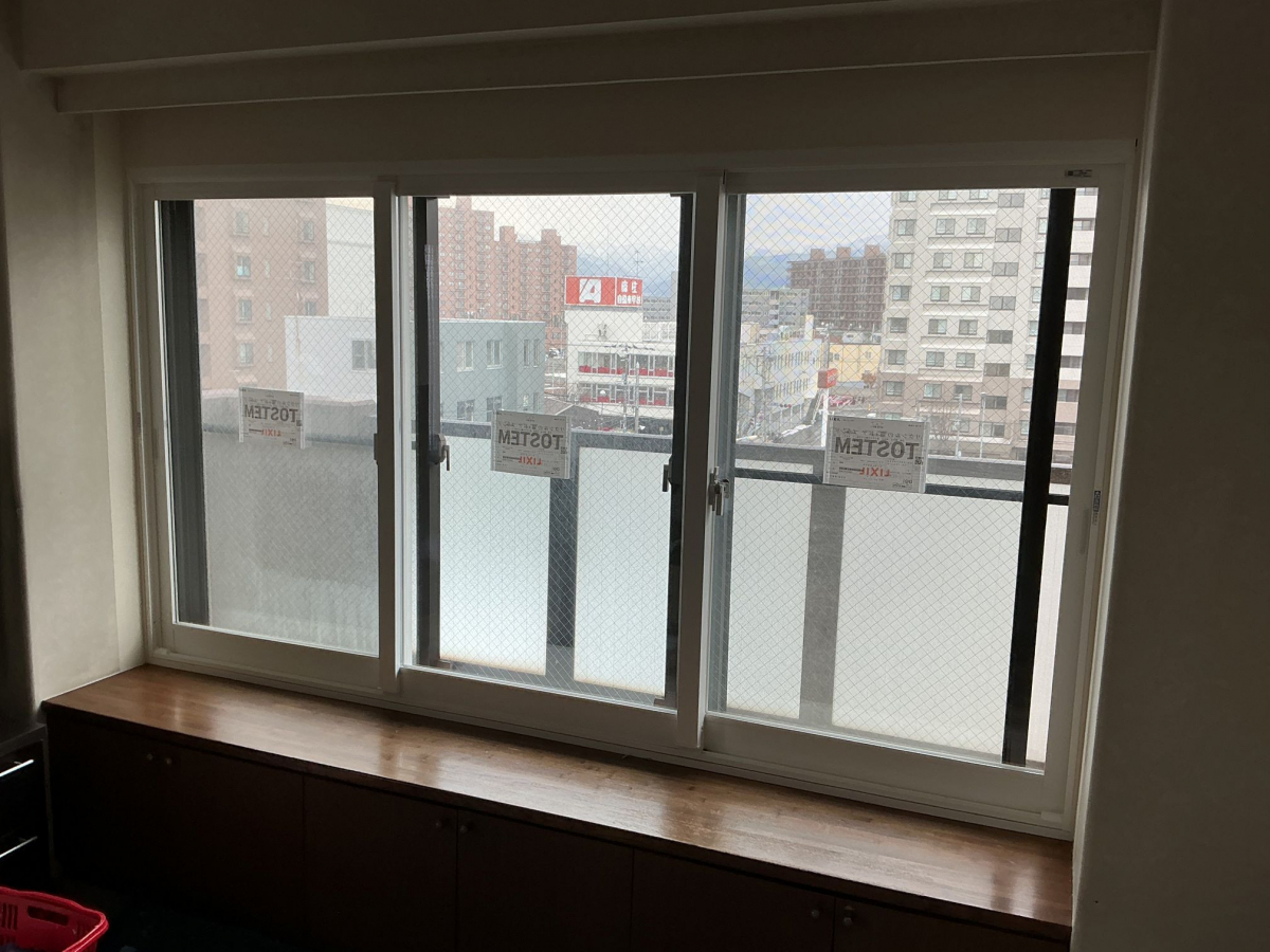 Live a Life(リブアライフ）のマンションの角部屋の気密対策の施工後の写真1