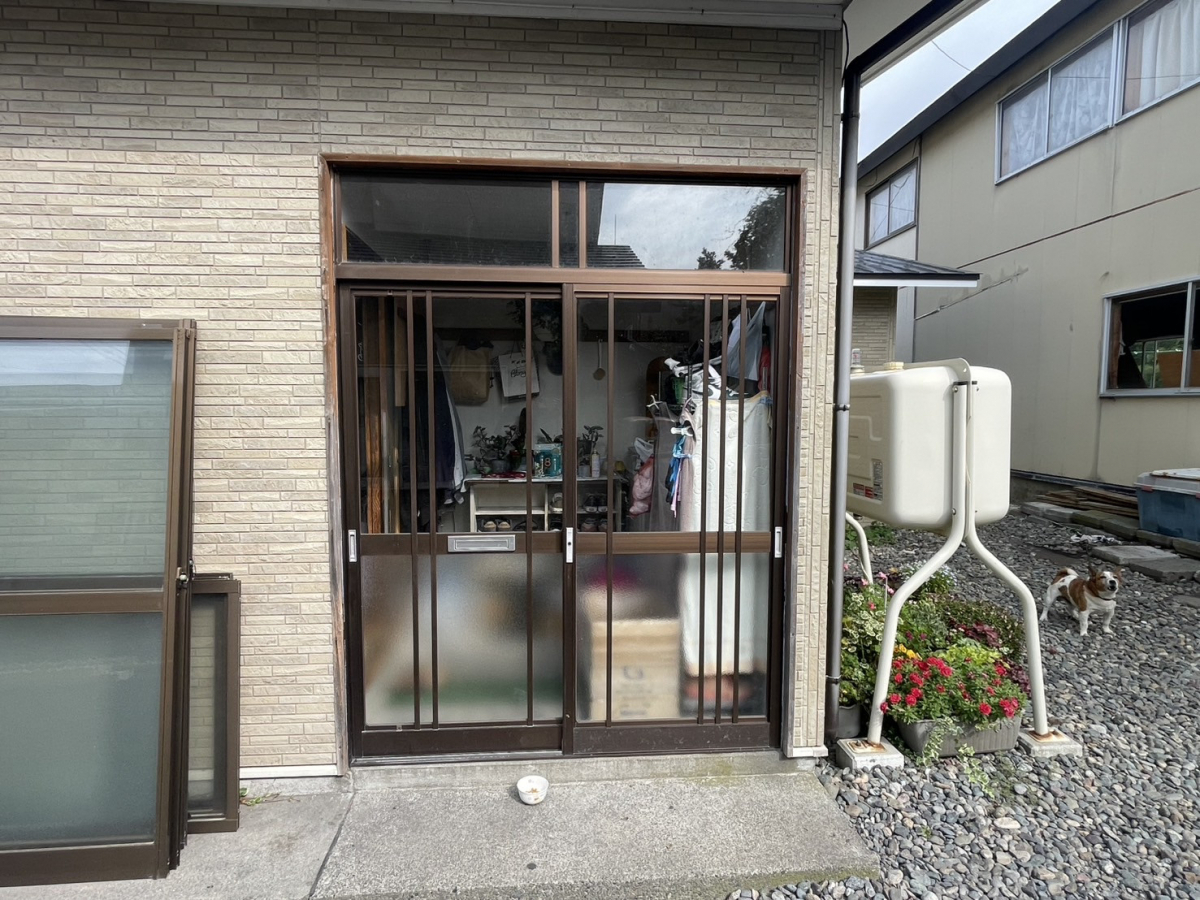 下川原アルミ工業の引戸もお取り替えできますの施工前の写真2