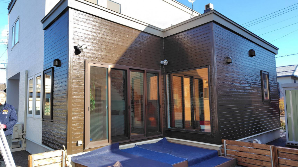 下川原アルミ工業の屋根付きテラスにできますの施工前の写真1