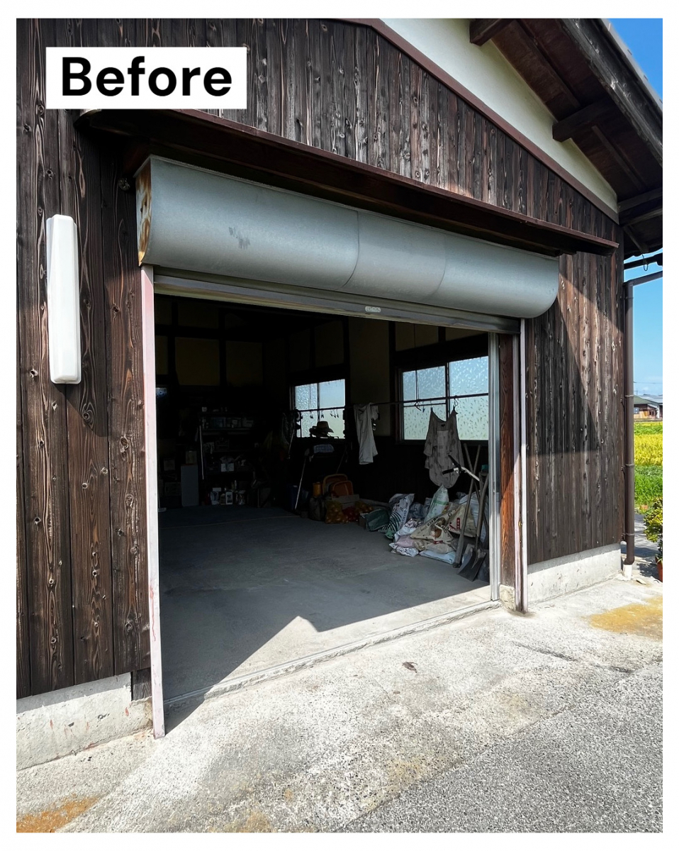 湖西トーヨー住器の暮らしを守る頼れるシャッターの施工前の写真1