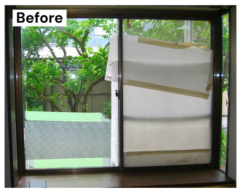 湖西トーヨー住器の冬の寒さ対策は内窓インプラスで！の施工前の写真1