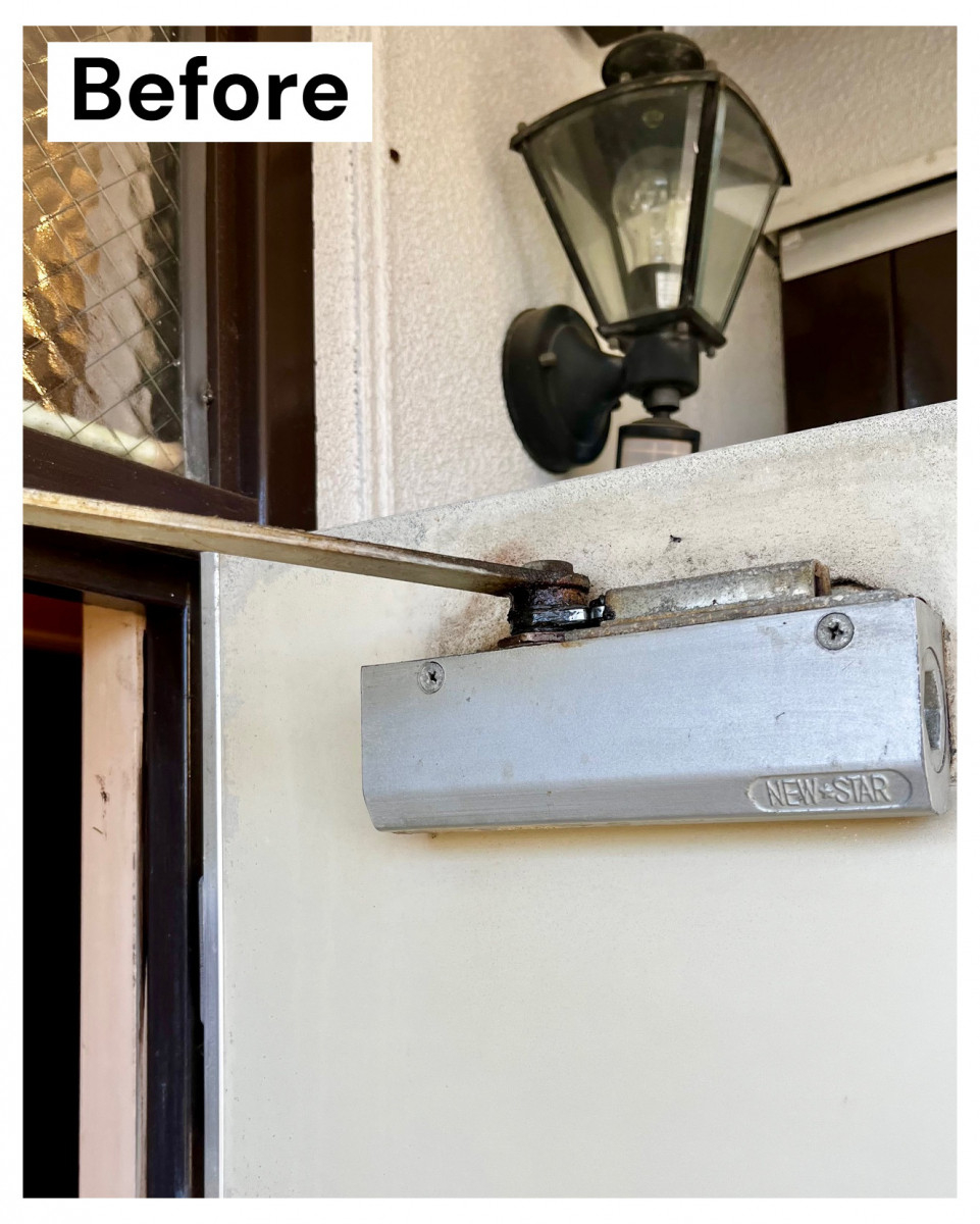 湖西トーヨー住器のドアクローザーは交換できるんです！の施工前の写真1