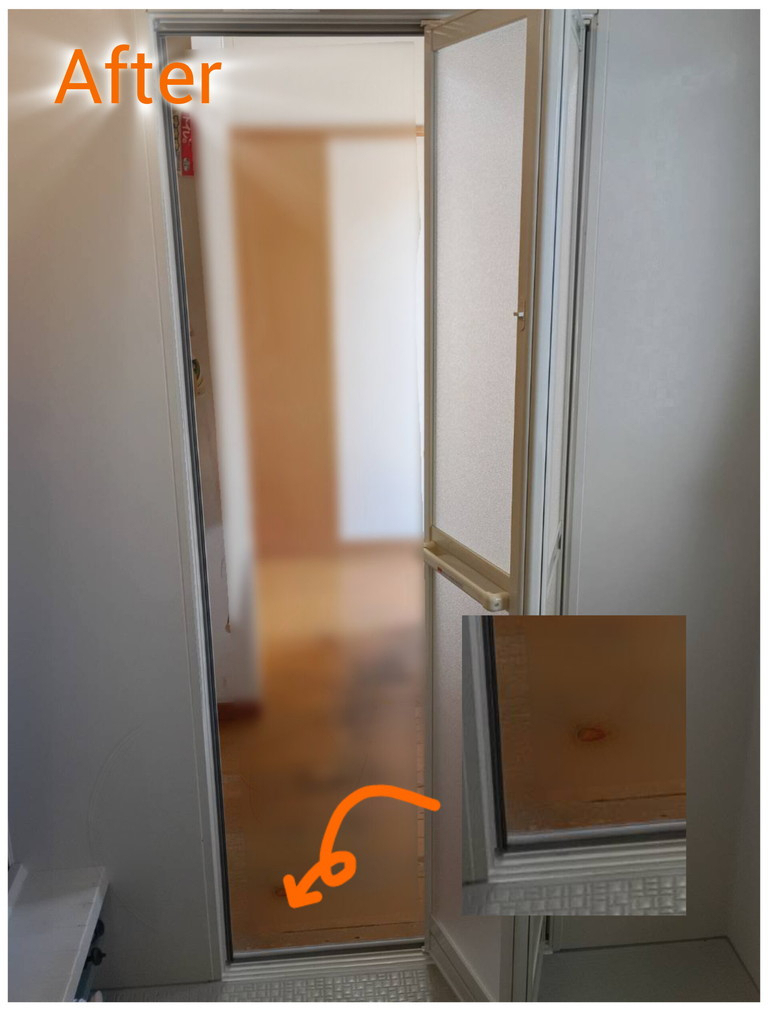匠の浴室折れ戸補修🎈の施工後の写真2
