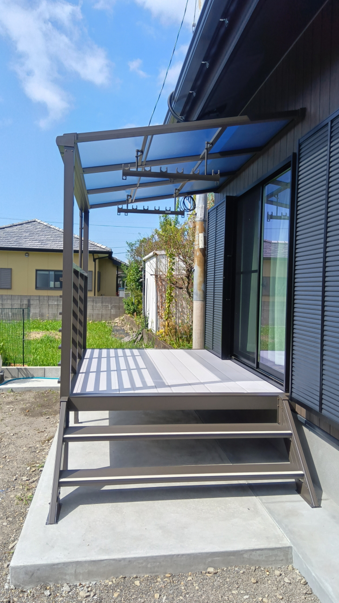 匠のテラス💛　お布団も干したい！！の施工後の写真2