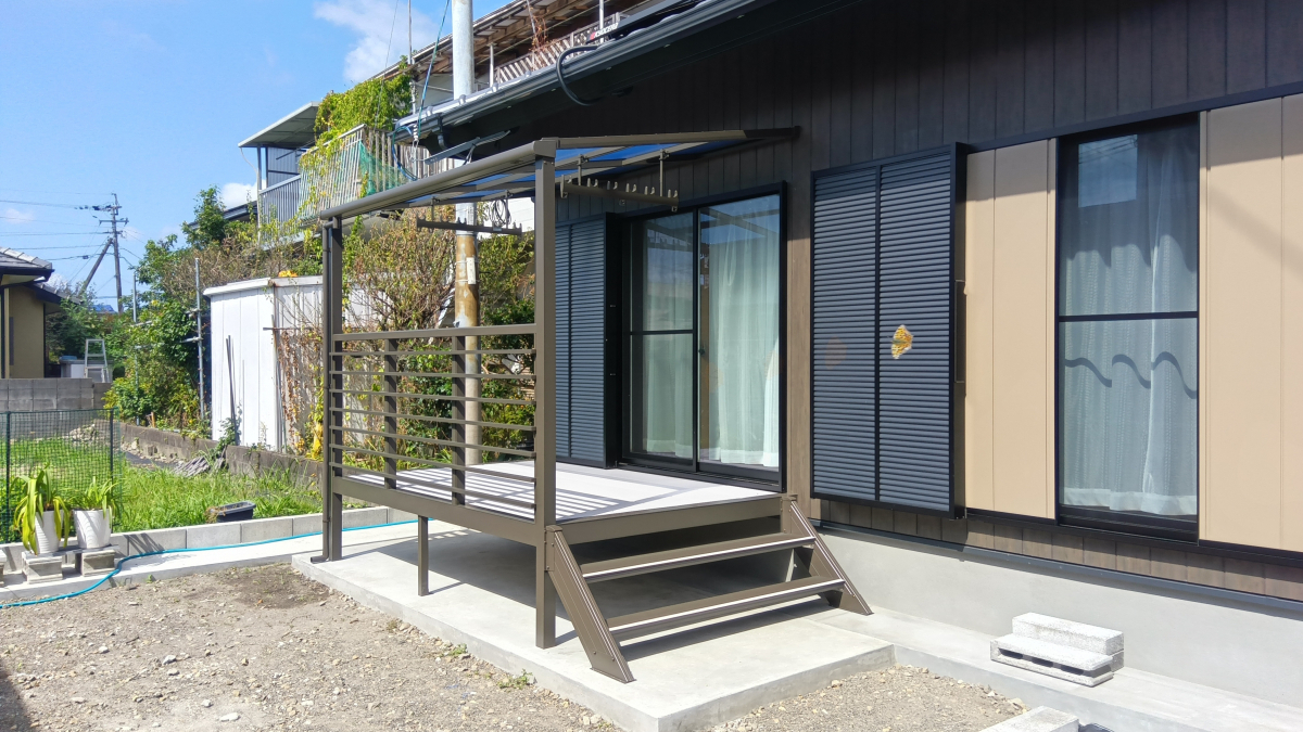 匠のテラス💛　お布団も干したい！！の施工後の写真3