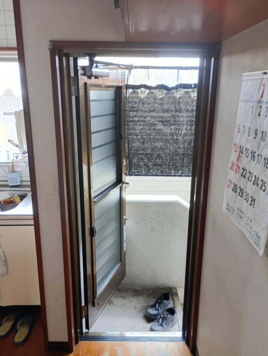 匠のリシェント勝手口ドア　採風の施工後の写真3