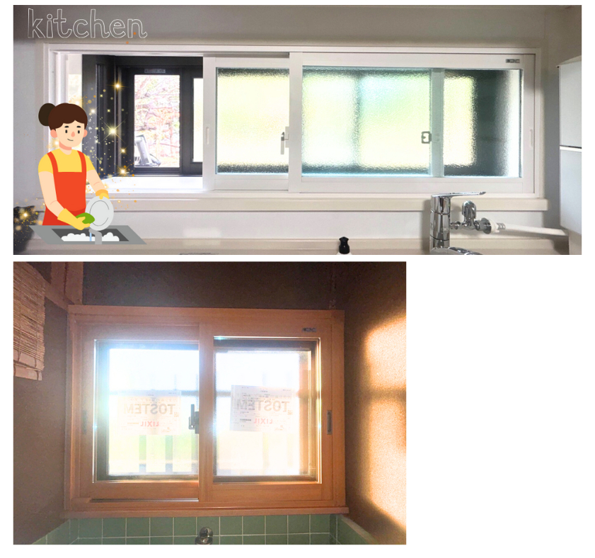 肥後トーヨー住器の熊本県　内窓リフォーム(キッチン他)の施工後の写真3