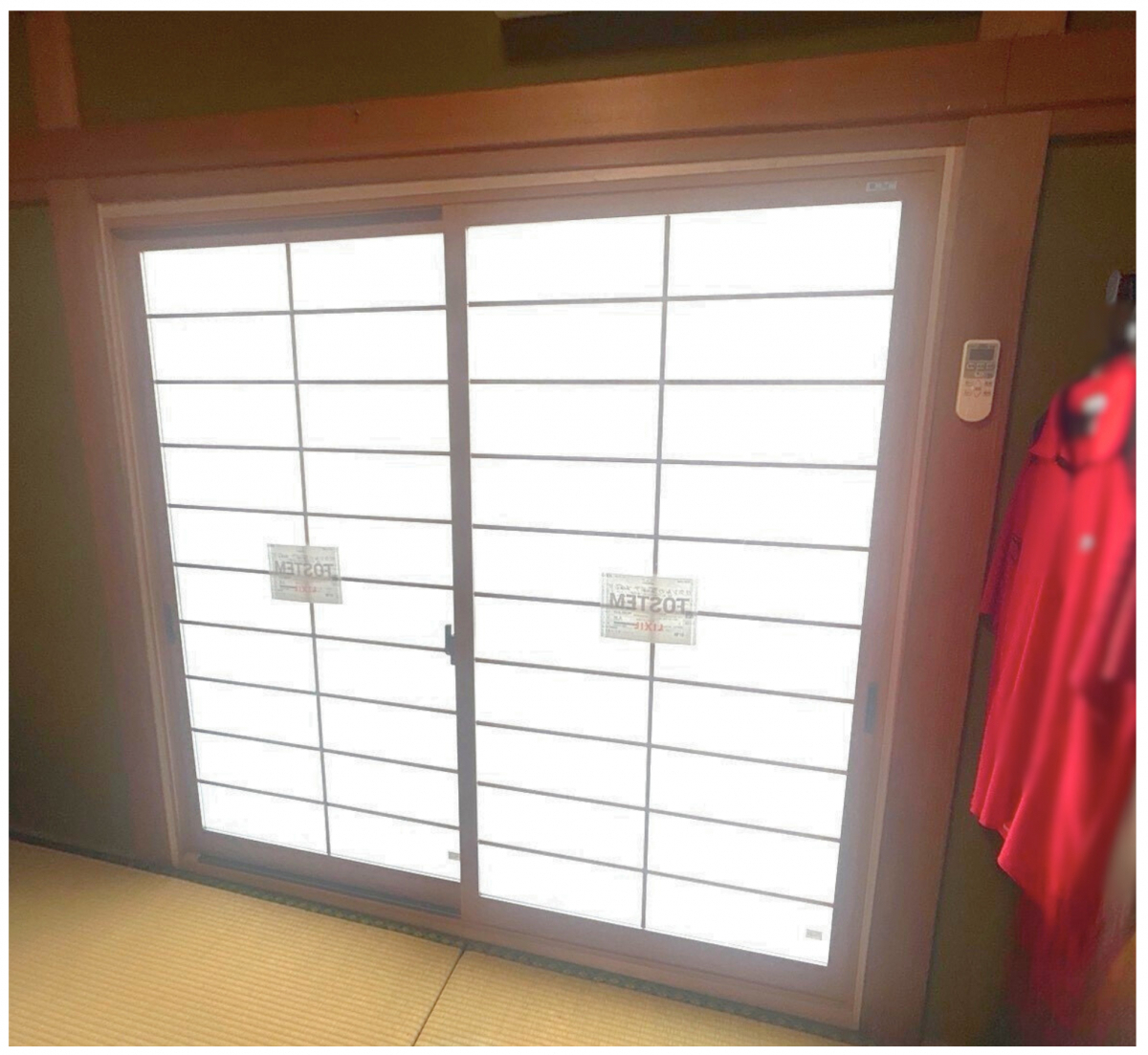 肥後トーヨー住器の熊本県　和室に障子風ガラスの内窓を！の施工後の写真1