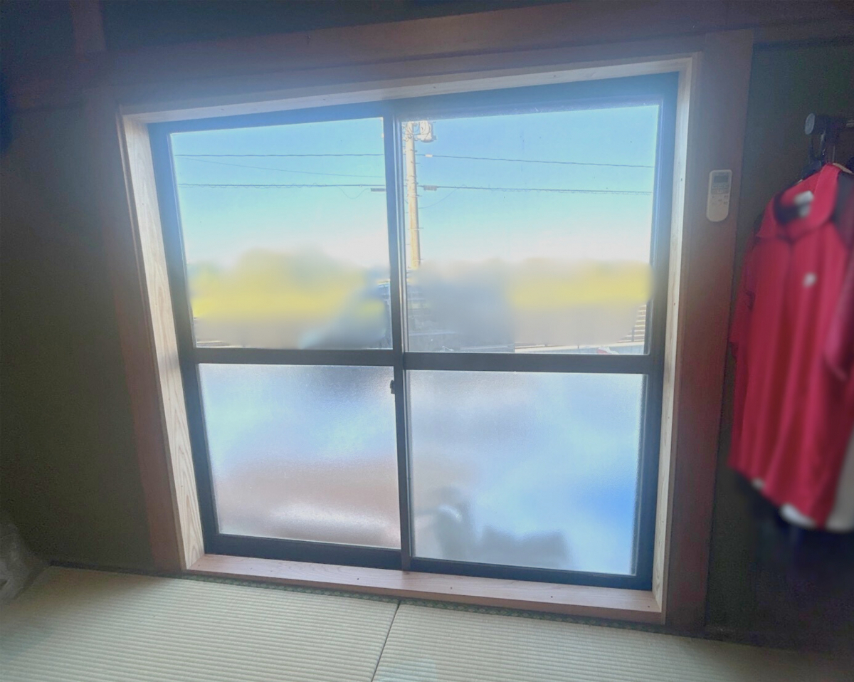 肥後トーヨー住器の熊本県　和室に障子風ガラスの内窓を！の施工前の写真1