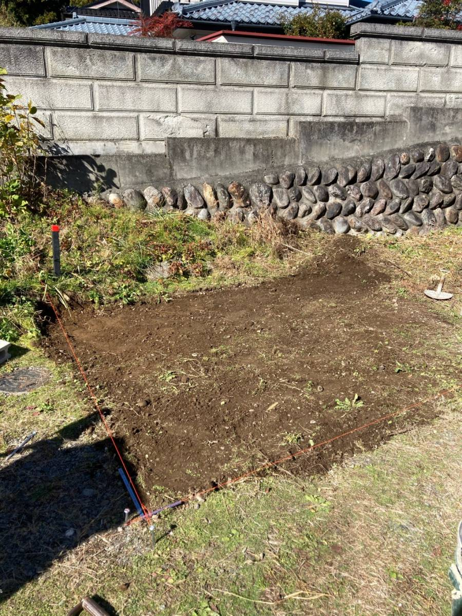 NCCトーヨー住器 伊那店の南箕輪村：お庭に物置を設置してきました(1日間)。の施工前の写真3