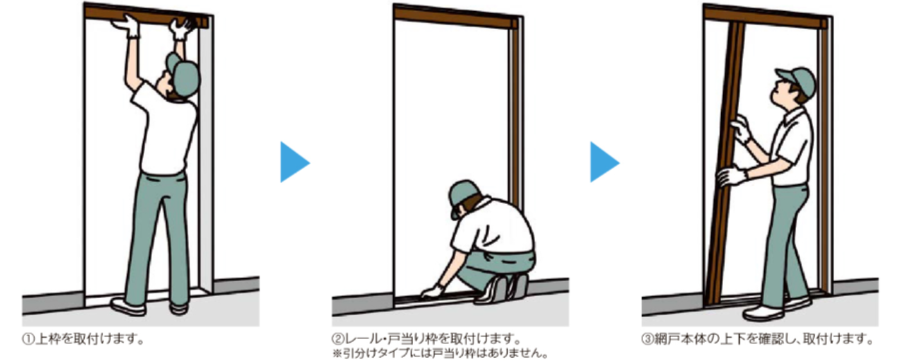 山口西京トーヨー住器 長門の玄関まわりリフォーム リフォーム網戸取付工事の施工事例詳細写真4