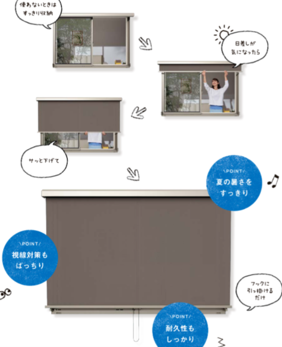 猛暑の室内を窓まわりから快適に✨スタイルシェードで日差しをカット! 山口西京トーヨー住器 長門のイベントキャンペーン 写真5