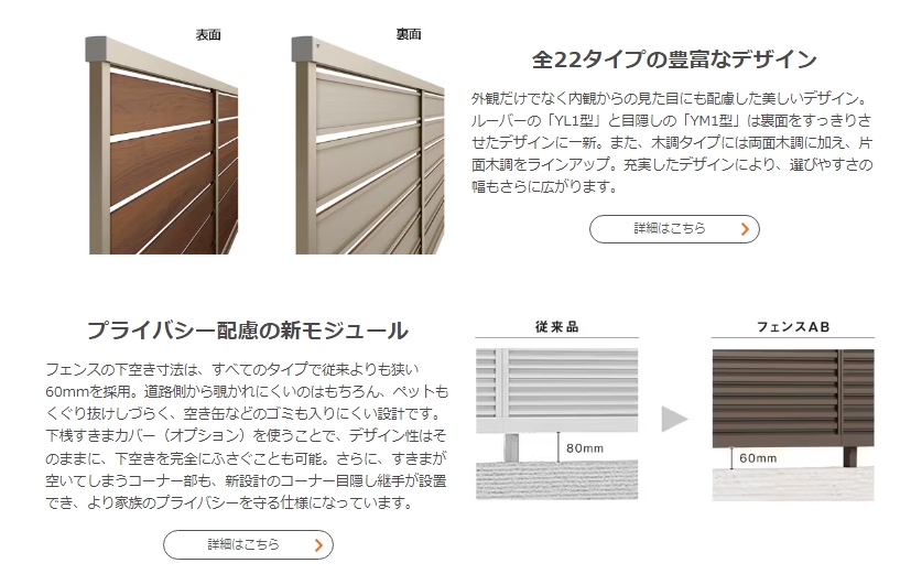 山口西京トーヨー住器 長門のエクステリア　フェンス工事の施工事例詳細写真2