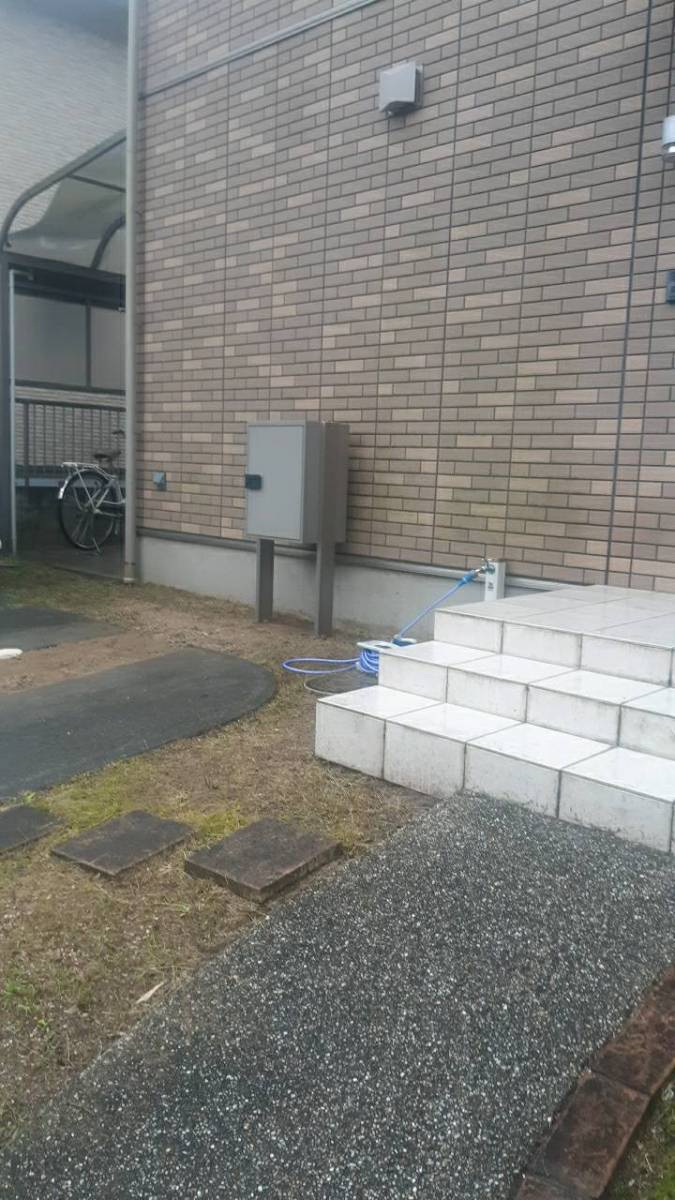 山口西京トーヨー住器の宅配ボックスＫＴ設置工事  エクステリアの施工後の写真1