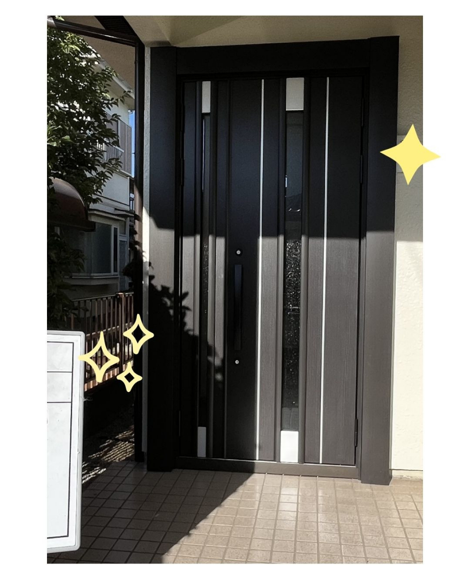 小島サッシトーヨー住器の玄関が変わる❕❔リシェントで玄関をおしゃれにリフォーム②🚪✨の施工後の写真1