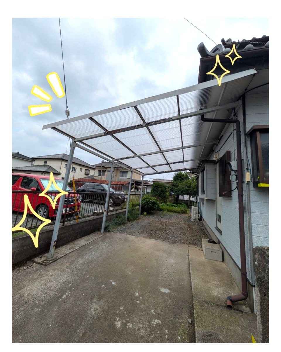 小島サッシトーヨー住器の波板を張り替えてカーポートをもっと快適に🚘✨の施工後の写真1