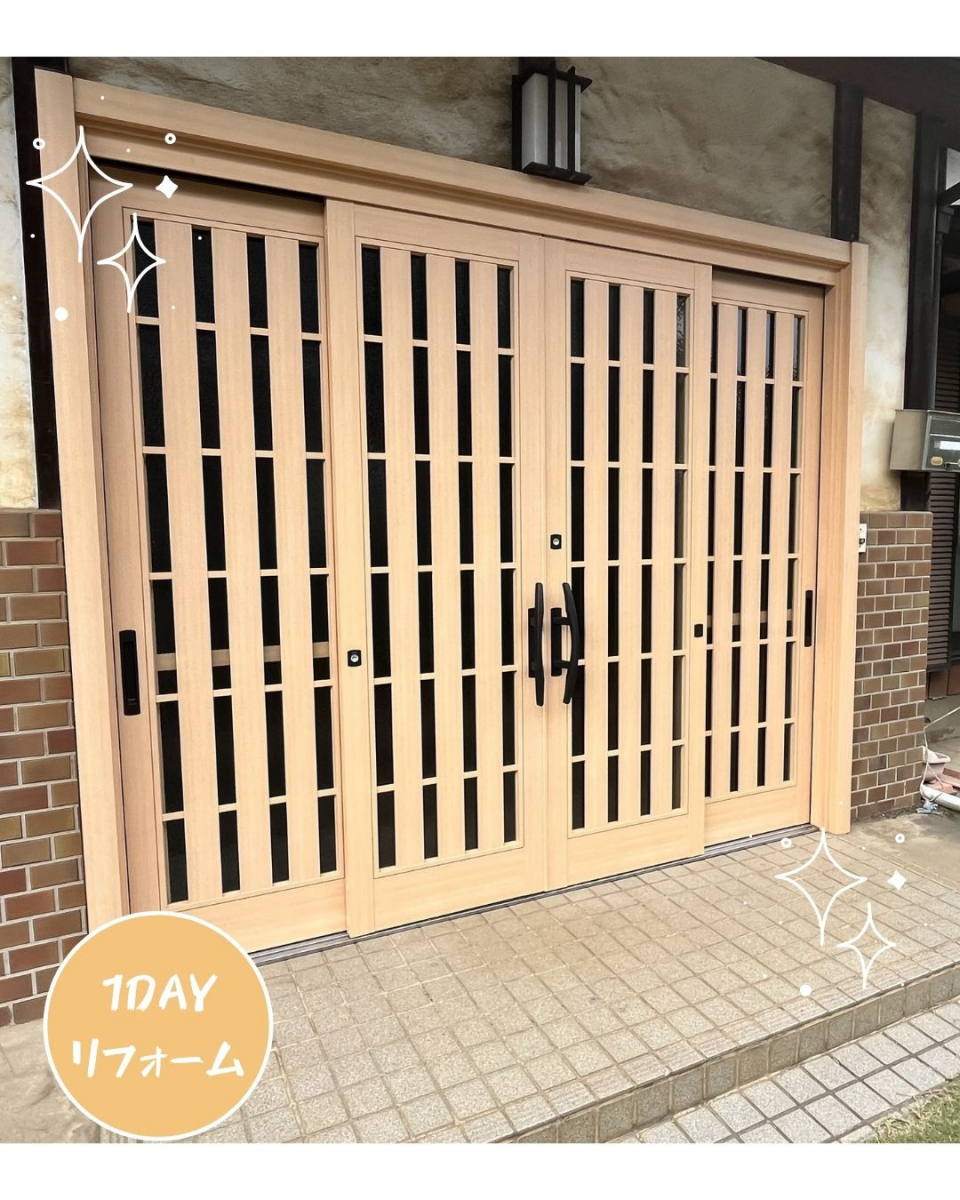 小島サッシトーヨー住器のさよなら古びた玄関、こんにちはリシェント！🚪の施工後の写真1