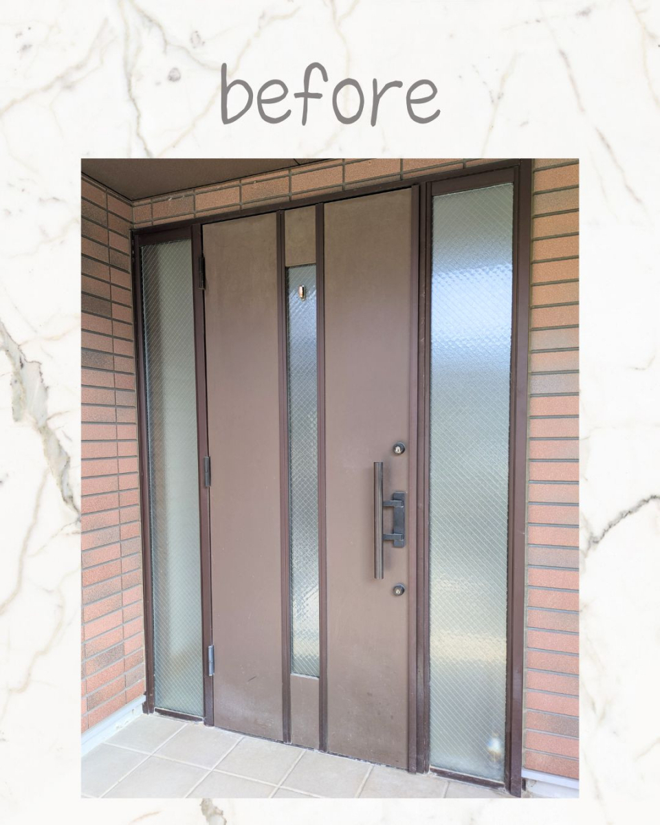 小島サッシトーヨー住器の帰るのが楽しみになる玄関リフォーム🚪✨の施工前の写真1