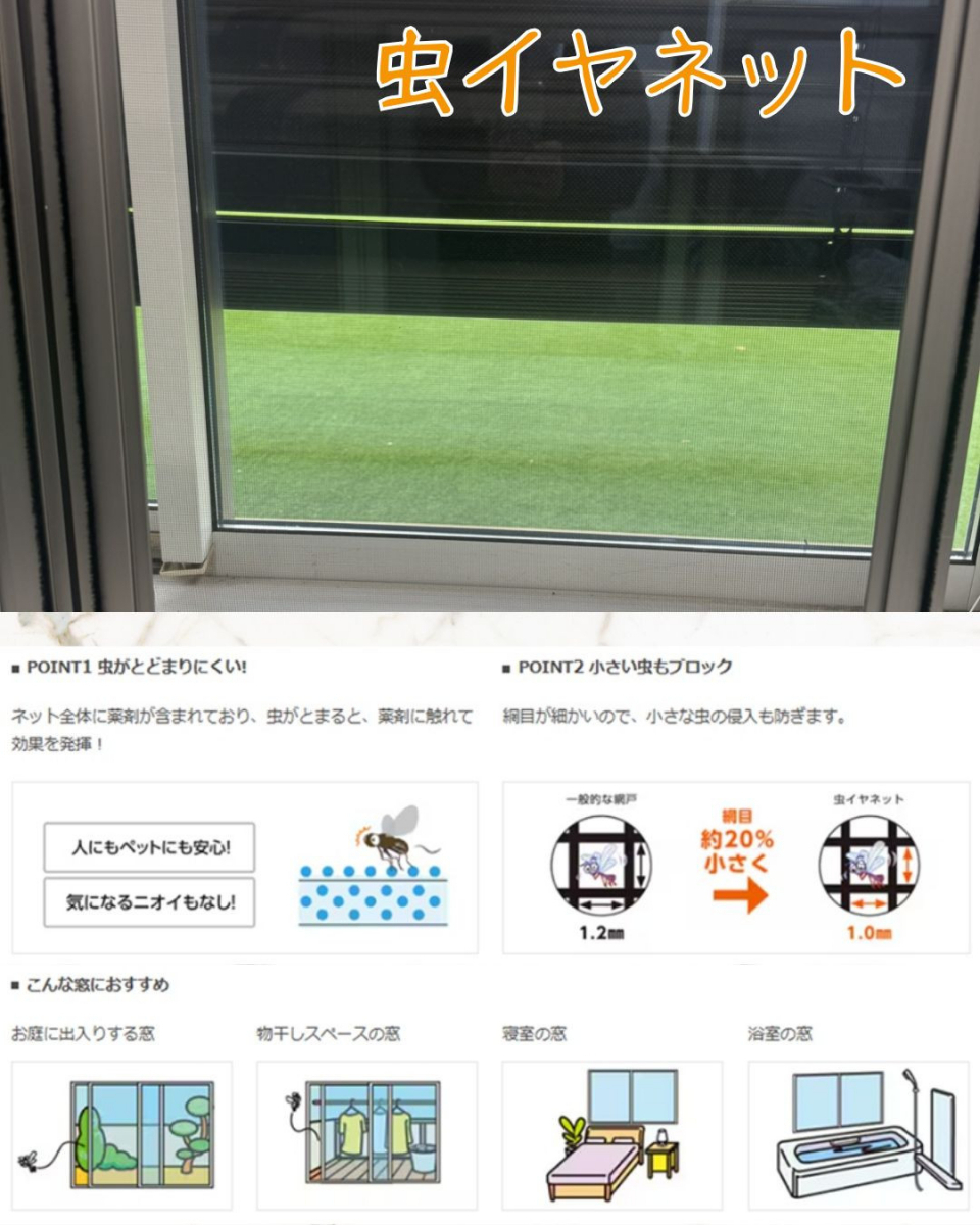 小島サッシトーヨー住器の＼🌟リフォーム網戸のご紹介🌟／の施工後の写真1