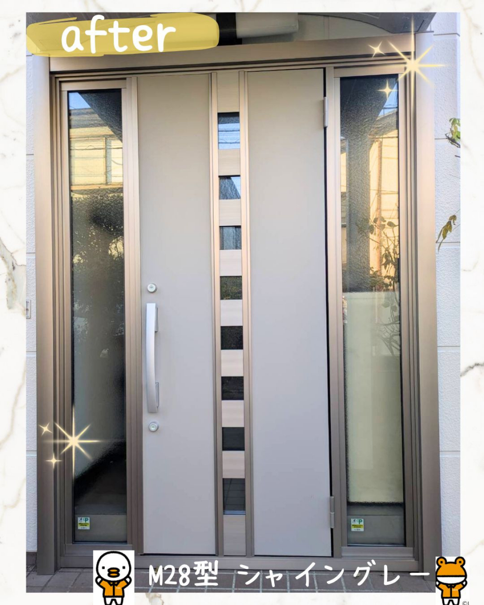 小島サッシトーヨー住器の壁を壊さず見た目も機能もグレードアップ🚪✨の施工後の写真1