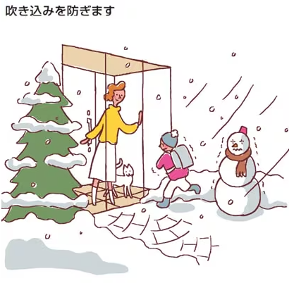 NCCトーヨー住器 諏訪店の玄関の雪・寒さ対策に！LIXIL『ツインガードⅢ』で冬も快適なエントランスへの施工事例詳細写真4