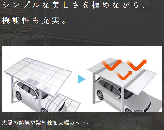 NCCトーヨー住器 諏訪店の愛車を守るカーポート🚙✨の施工事例詳細写真1