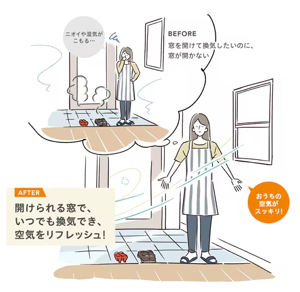 NCCトーヨー住器 諏訪店の窓をイメチェンしました！の施工事例詳細写真1